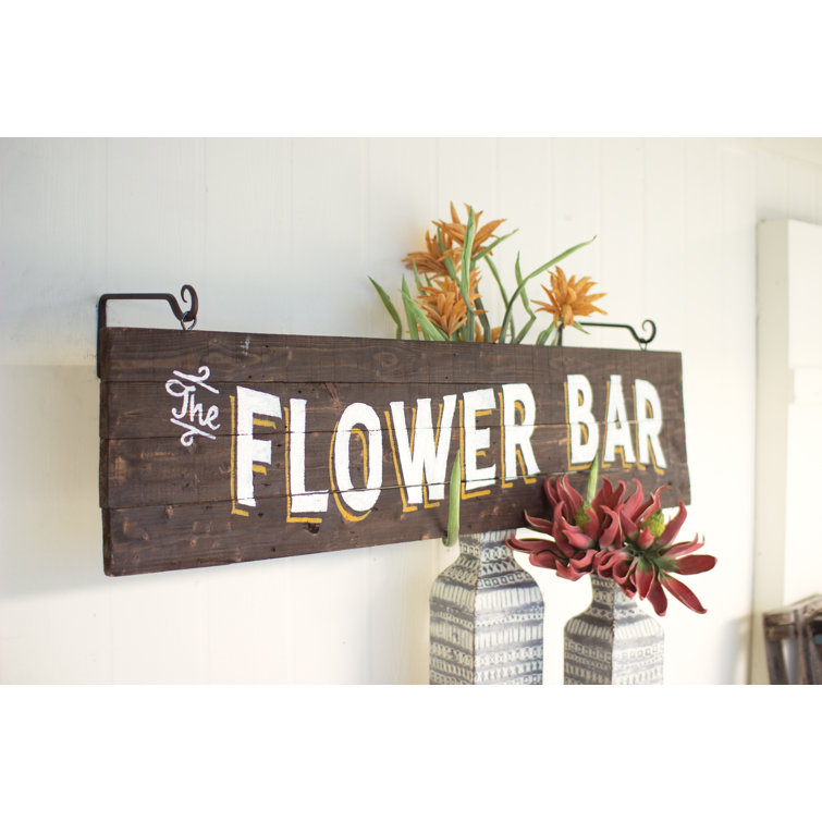 Gracie Oaks Flower Bar Wall Décor Wayfair